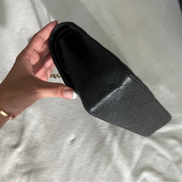 Chanel Medium Classic - Black and Gold - Picture 7 of 12